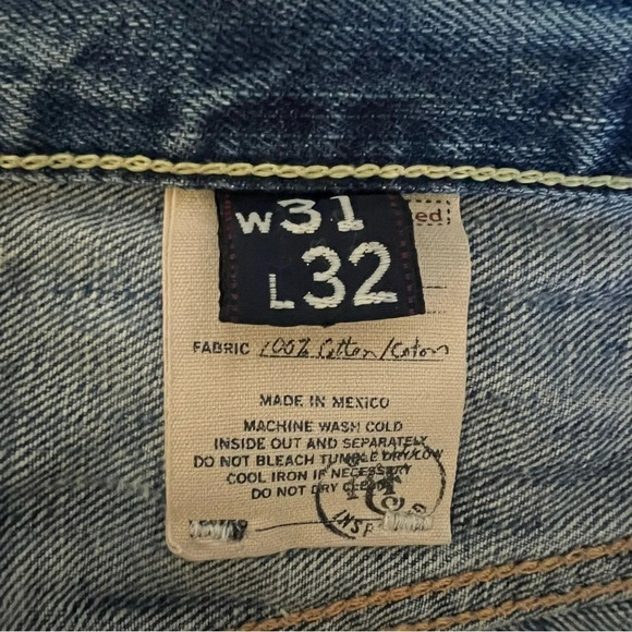 Abercrombie & Fitch Men’s ‘Remsen’ Low Rise Straight Leg Jeans 31x32 - Picture 13 of 14